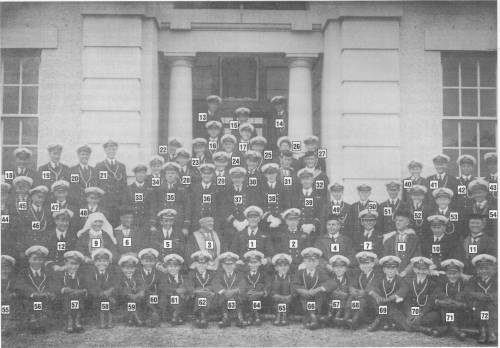 RANC Staff and cadets Taken on the last Sunday before the College closed at Jervis Bay, 22nd June 1930