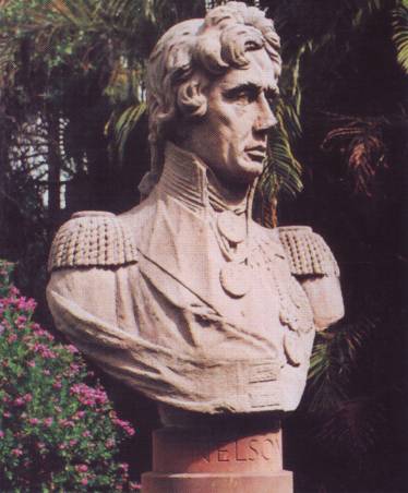 Bust of Nelson located at MHQ Garden Island