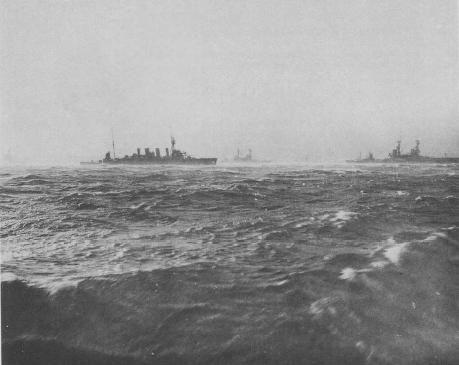 HMAS Sydney and ships of 4th Battle squadron at Scapa Flow