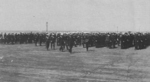 The crew of HMS CAMBRIAN ashore in Melbourne