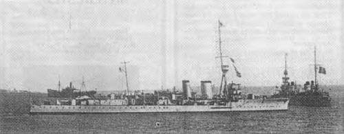 HMS CASTOR, leader of the Grand Fleet Destroyer Flotillas