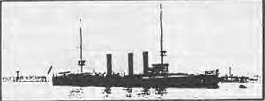 The German small cruiser, SMS NURNBERG
