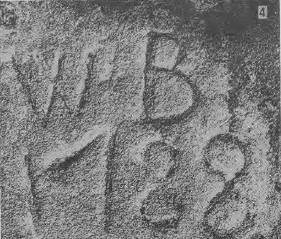 Initials "W.B." - photo taken 1989