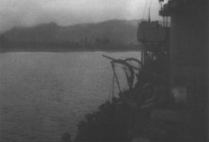 Approaching Betano Bay E/Timor, September, 1942, "HMAS Voyager"