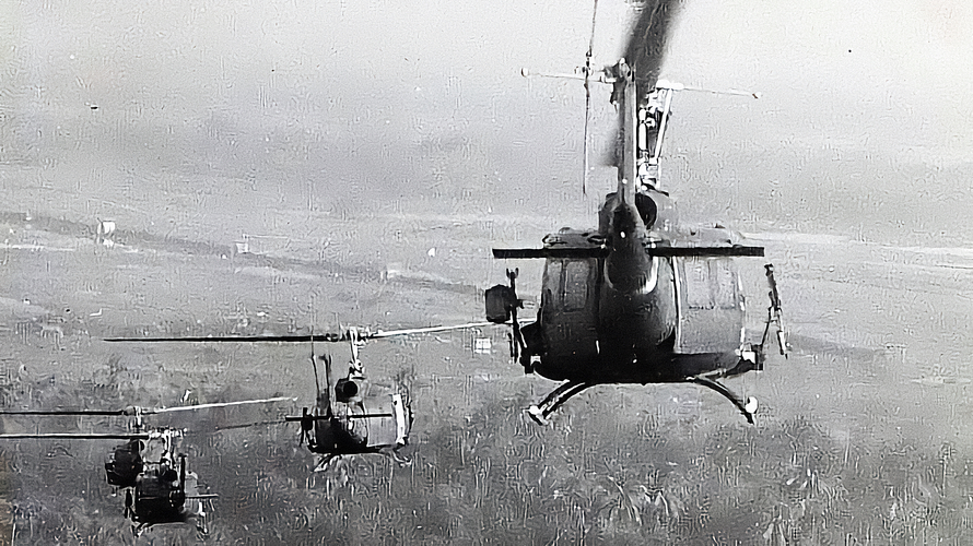Royal Australian Navy Helicopter Flight Vietnam crews in action in Vietnam.
